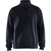 Blakläder Sweatshirt met halve rits 35871169 | Donker marineblauw | Maat XS - 7330509834312