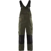 Blakläder 2695-1330 Bretelbroek met stretch Groen/Zwart maat C48 heren