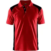 Blakläder Poloshirt Pique 33241050 | Rood/Zwart | Maat M - 7330509603246