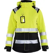 Blakläder 4904-1987 Dames Shell jack High Vis High Vis Geel/Zwart maat M dames