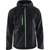 Blakläder 4949-2517 Softshell Jack Zwart/Groen maat 4XL heren