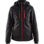 Blakläder 4972-1977 Dames lichtgewicht winterjas Zwart/Rood maat XL dames