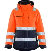 Blakläder 4872-1987 Dames Winterjas High Vis High Vis Oranje/Marineblauw maat M dames