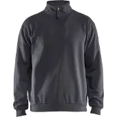 Blakläder Sweatshirt met halve rits 35871169 | Medium Grijs | Maat 4XL - 7330509834350