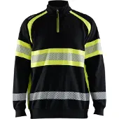 Blakläder High-Vis Sweater 35531158 | Zwart/High-Vis Geel | Maat XL - 7330509830826