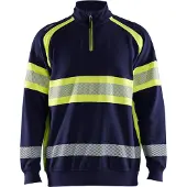 Blakläder High-Vis Sweater 35531158 | Marine/High-Vis Geel | Maat 3XL - 7330509830611