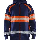 Blakläder 3552-1158 Hooded sweatshirt High vis Marineblauw/Oranje maat M heren