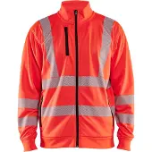 Blakläder High-Vis Sweatshirt met rits 35632538 | High-Vis Rood | Maat XS - 7330509832387