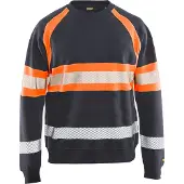 Blakläder 3359-1158 Sweater High Vis Medium Grijs/ High Vis Oranje maat M heren