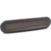 Hardbrass Mariani Briefplaat Ronald Pvd Grafiet 330x79mm