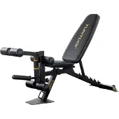 Tunturi Centuri UB100 Halterbank verstelbaar - Fitnessbank belastbaar tot 200kg - Trainingsbank, buikspierbank & leg extension in één