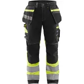 Blakläder High Vis werkbroek met stretch 1794-1370 - Zwart/High Vis Geel - C52