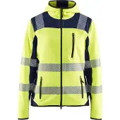 Blakläder 4967-2120 Dames gebreid vest High Vis High Vis Geel/Marineblauw maat S dames