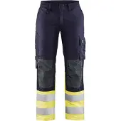 Blakläder 7188-1512 Multinorm Dames Werkbroek Inherent Marine/High Vis Geel maat C44 dames