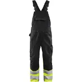 Blakläder 2662-1800 High Vis bretelbroek Zwart/High Vis Geel maat C48 heren