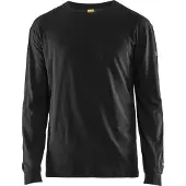 Blakläder Vlamvertragend T-Shirt lange mouwen 34831737 | Zwart | Maat 3XL - 7330509726631