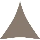 vidaXL Zonnescherm driehoekig 4x4x4 m oxford stof taupe