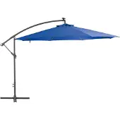 vidaXL Zweefparasol met aluminium paal 350 cm blauw