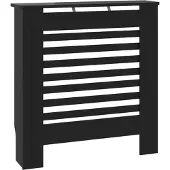vidaXL Radiatoromsluiting van MDF, zwart, 78 cm