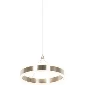 QAZQA Hanglamp staal 30 cm incl. LED 3-staps dimbaar - Lyani