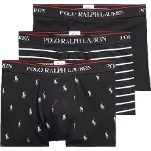 Ralph Lauren Boxershorts 'Classic' robijnrood / zwart / wit