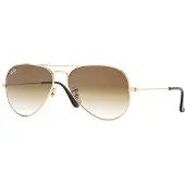 Ray-Ban Aviator RB3025/58 Gold / Crystal Brown Gradient