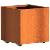 HetTuinstel.nl Cortenstaal plantenbak 50x50x50cm - Met wielen