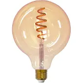Airam Slimme Thuis Filament LED-globe lichtbron amber, 125mm, spiraal e27, 6w