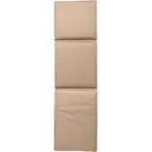 DIYTI Plain Zonnebankkussen 50x186 Cm - Kussens Polyester Beige - 08-BEIC-PB-BEI/WHI