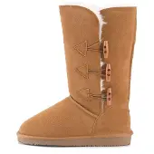 Gooce Snowboots 'Cornice' kastanjebruin / wit