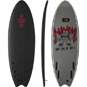 Ocean & Earth Bat Outta Hell Ezi Rider Quad Foam Surfboard - Black