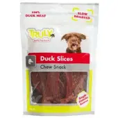 Truly 15x Hondensnack Dog Slices Chew Duck 90 gr