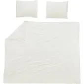 Meyco Home Uni dekbedovertrek tweepersoons - offwhite - 200x200/220cm