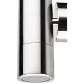 LCD Wandlamp buiten 5121, dimbaar, alu / grijs / zink, Roestvrij staal, Modern