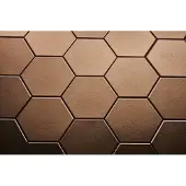 DTG Onda wandtegel hexagon 15x17 aged bronze
