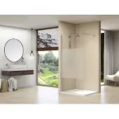Van Rijn ST01 inloopdouche met privacybaan 120x200cm chroom