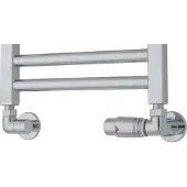 TVS Design Valves 220 aansluitset haaks rechts chroom