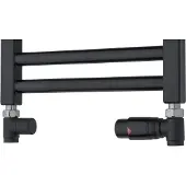 TVS Design Valves 210 aansluitset recht zwart