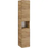 AC-DÉCO Hoge badkamerkast met 2 deuren, een modern meubelstuk voor de badkamer