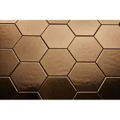 DTG Onda wandtegel hexagon 15x17 goud