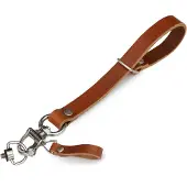 The Hantler Wrist strap quick release Cognac/Silver