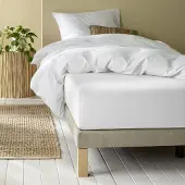 MOODIT Hoeslaken Alina White-140 x 200/220 cm