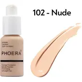 Phoera 102 nude -FOUNDATION - Soft Matte Full Coverage Liquid Foundation