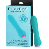 FemmeFunn - mini vibrator bullet - krachtig trilling - siliconen turquoise