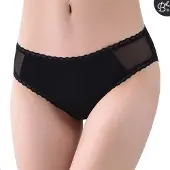 Bamboozy Bamboo Menstruatie Slip Lily - L - Zwart