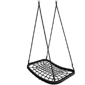 Buitenspeelgoed Keupink Nestschommel zwart Ovaal 120x80 cm BK