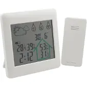 Nordic Quality Draadloos Weerstation - Wit, Weerstation, Wit