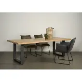 Tower Living Ultimo Live-edge dining table 200x100 - top 5 (Naturel, 200x100x78cm)