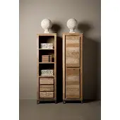 Tower Living TOFF Venetië Bookcase 3 Drws. (Naturel, 50x180x35cm)