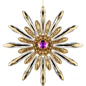 Goodwill Kerstbal-Ster Goud D 12 cm Voordeelaanbod Per 2 Stuks